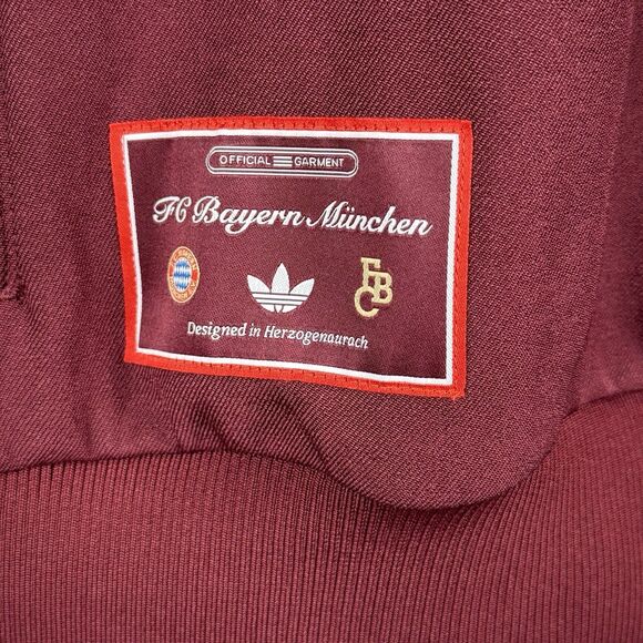 Adidas FC Bayern Munich Terrace Icons Track Jacket Men’s Size Medium JF0582 New - Picture 3 of 10